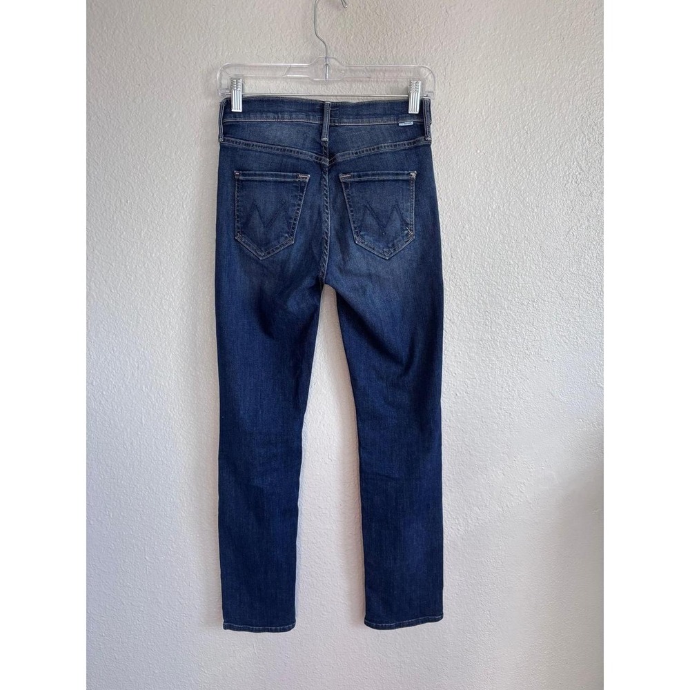 MOTHER Mid Rise Dazzler Ankle Jeans Graphic Embroidered Straight Leg Size 25 - Picture 7 of 8